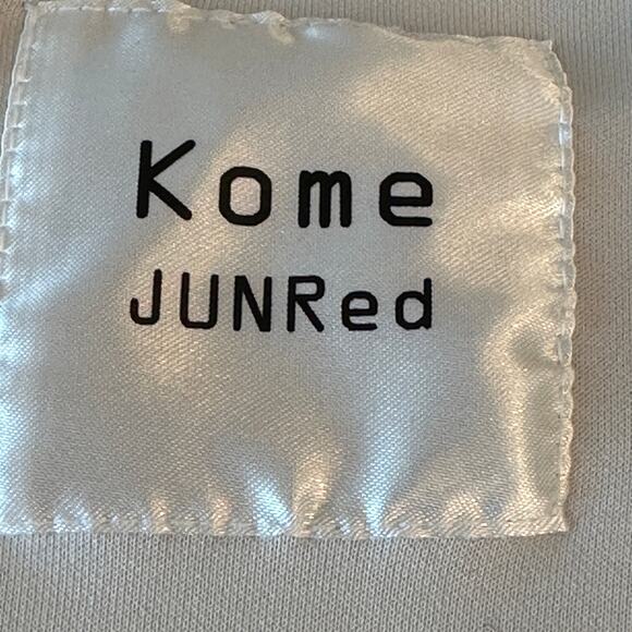 JUNRed Kome Collaboration Crewneck Pullover Sweatshirt Japan Cream Large - Picture 7 of 9